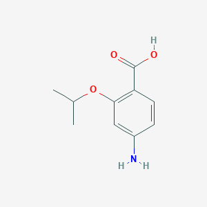 molecular formula C10H13NO3 B2539304 4-Amino-2-isopropoxy-benzoic acid CAS No. 2486-78-4