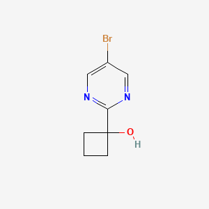 molecular formula C8H9BrN2O B2539311 1-(5-Bromopyrimidin-2-yl)cyclobutanol CAS No. 1515923-39-3