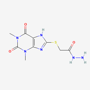 2-[(1,3-dimethyl-2,6-dioxo-2,3,6,7-tetrahydro-1H-purin-8-yl)sulfanyl]acetohydrazide