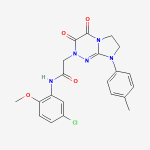 N-(5-chloro-2-methoxyphenyl)-2-(3,4-dioxo-8-(p-tolyl)-3,4,7,8-tetrahydroimidazo[2,1-c][1,2,4]triazin-2(6H)-yl)acetamide