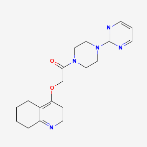 1-(4-(Pyrimidin-2-yl)piperazin-1-yl)-2-((5,6,7,8-tetrahydroquinolin-4-yl)oxy)ethanone