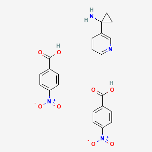 1-(Pyridin-3-yl)cyclopropanamine 4-nitrobenzoate(1:2)