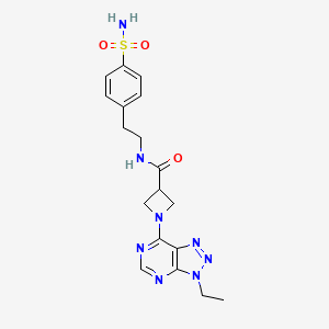 1-(3-ethyl-3H-[1,2,3]triazolo[4,5-d]pyrimidin-7-yl)-N-(4-sulfamoylphenethyl)azetidine-3-carboxamide