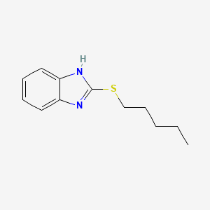 molecular formula C12H16N2S B2539355 2-(pentylthio)-1H-benzo[d]imidazole CAS No. 143966-19-2