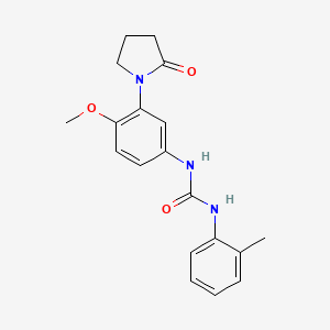 1-(4-Methoxy-3-(2-oxopyrrolidin-1-yl)phenyl)-3-(o-tolyl)urea