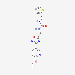 1-((3-(6-Ethoxypyridin-3-yl)-1,2,4-oxadiazol-5-yl)methyl)-3-(thiophen-2-ylmethyl)urea