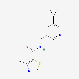 N-((5-cyclopropylpyridin-3-yl)methyl)-4-methylthiazole-5-carboxamide