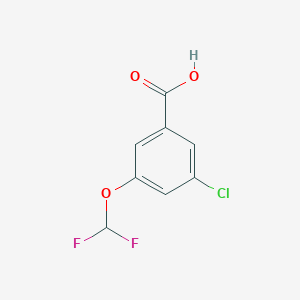 molecular formula C8H5ClF2O3 B2539374 3-Chloro-5-(difluoromethoxy)benzoic acid CAS No. 433926-80-8