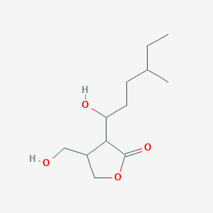 4-(Hydroxymethyl)-3-(1-hydroxy-4-methylhexyl)oxolan-2-one