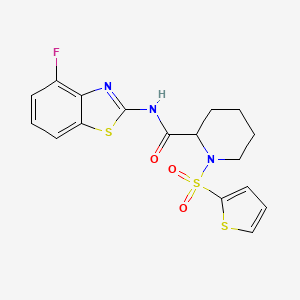 N-(4-fluorobenzo[d]thiazol-2-yl)-1-(thiophen-2-ylsulfonyl)piperidine-2-carboxamide