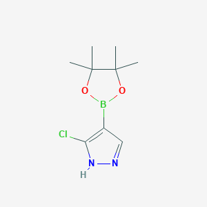 3-chloro-4-(4,4,5,5-tetramethyl-1,3,2-dioxaborolan-2-yl)-1H-pyrazole