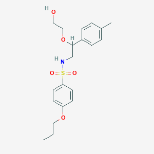 N-(2-(2-hydroxyethoxy)-2-(p-tolyl)ethyl)-4-propoxybenzenesulfonamide