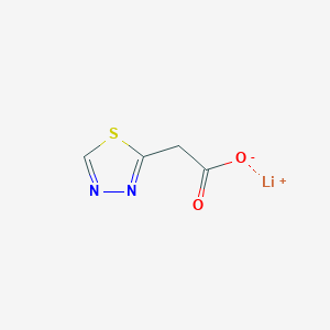 molecular formula C4H3LiN2O2S B2539417 Lithium;2-(1,3,4-thiadiazol-2-yl)acetate CAS No. 2243513-35-9