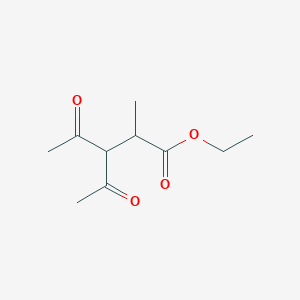 molecular formula C10H16O4 B2539427 Ethyl 3-acetyl-2-methyl-4-oxopentanoate CAS No. 32702-14-0