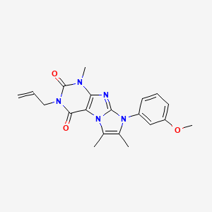 6-(3-Methoxyphenyl)-4,7,8-trimethyl-2-prop-2-enylpurino[7,8-a]imidazole-1,3-dione