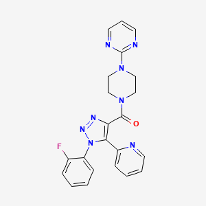 2-(4-{[1-(2-fluorophenyl)-5-pyridin-2-yl-1H-1,2,3-triazol-4-yl]carbonyl}piperazin-1-yl)pyrimidine