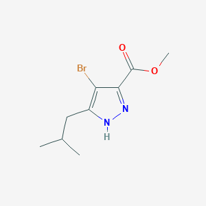 methyl 4-bromo-3-isobutyl-1H-pyrazole-5-carboxylate