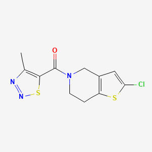 (2-chloro-6,7-dihydrothieno[3,2-c]pyridin-5(4H)-yl)(4-methyl-1,2,3-thiadiazol-5-yl)methanone