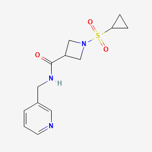 1-(cyclopropylsulfonyl)-N-(pyridin-3-ylmethyl)azetidine-3-carboxamide