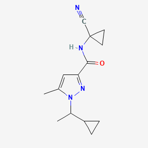 N-(1-Cyanocyclopropyl)-1-(1-cyclopropylethyl)-5-methylpyrazole-3-carboxamide