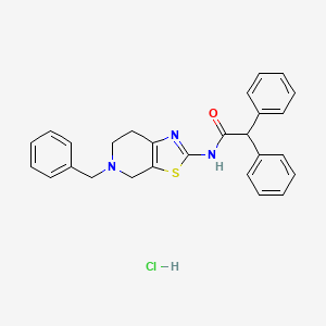 N-(5-benzyl-4,5,6,7-tetrahydrothiazolo[5,4-c]pyridin-2-yl)-2,2-diphenylacetamide hydrochloride