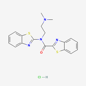 N-(benzo[d]thiazol-2-yl)-N-(2-(dimethylamino)ethyl)benzo[d]thiazole-2-carboxamide hydrochloride