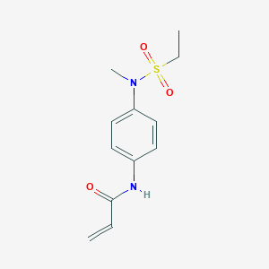 B2539567 N-[4-[Ethylsulfonyl(methyl)amino]phenyl]prop-2-enamide CAS No. 2361639-41-8