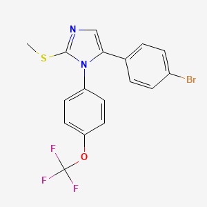 5-(4-bromophenyl)-2-(methylthio)-1-(4-(trifluoromethoxy)phenyl)-1H-imidazole