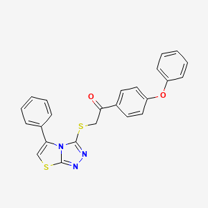1-(4-Phenoxyphenyl)-2-((5-phenylthiazolo[2,3-c][1,2,4]triazol-3-yl)thio)ethanone