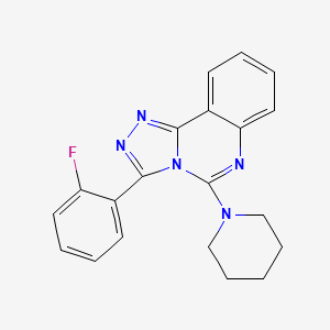 3-(2-Fluorophenyl)-5-piperidino[1,2,4]triazolo[4,3-c]quinazoline