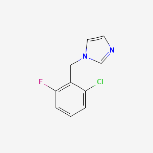 molecular formula C10H8ClFN2 B2539607 1-(2-chloro-6-fluorobenzyl)-1H-imidazole CAS No. 108315-13-5