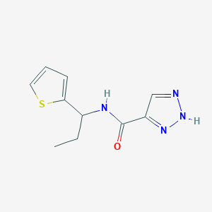N-[1-(2-thienyl)propyl]-1H-1,2,3-triazole-5-carboxamide
