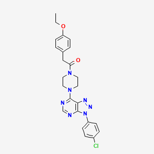 1-(4-(3-(4-chlorophenyl)-3H-[1,2,3]triazolo[4,5-d]pyrimidin-7-yl)piperazin-1-yl)-2-(4-ethoxyphenyl)ethanone