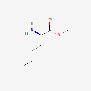 molecular formula C7H15NO2 B2539616 methyl (2R)-2-aminohexanoate CAS No. 119490-22-1; 60687-33-4