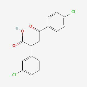 2-(3-Chlorophenyl)-4-(4-chlorophenyl)-4-oxobutanoic acid