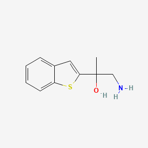 molecular formula C11H13NOS B2539641 1-amino-2-(1-benzothiophen-2-yl)propan-2-ol CAS No. 2034156-97-1
