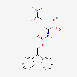 molecular formula C22H24N2O5 B2539684 N2-(((9H-Fluoren-9-yl)methoxy)carbonyl)-N5,N5-dimethyl-L-glutamine CAS No. 1146118-59-3
