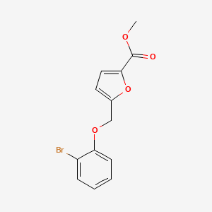 molecular formula C13H11BrO4 B2539714 Methyl 5-[(2-bromophenoxy)methyl]furan-2-carboxylate CAS No. 364744-54-7
