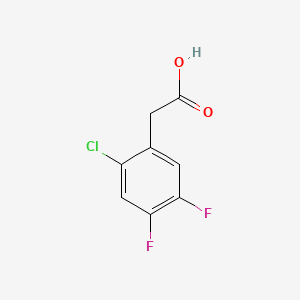 molecular formula C8H5ClF2O2 B2539736 2-Chloro-4,5-difluorophenylacetic acid CAS No. 883502-00-9