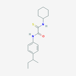 molecular formula C18H26N2OS B2539751 N-[4-(butan-2-yl)phenyl]-1-(cyclohexylcarbamothioyl)formamide CAS No. 329079-15-4
