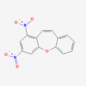 molecular formula C14H8N2O5 B2539795 1,3-Dinitrodibenzo[b,f]oxepine CAS No. 96955-62-3