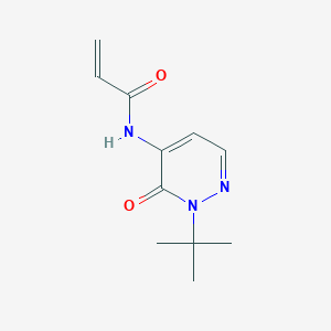 molecular formula C11H15N3O2 B2539797 N-(2-tert-butyl-3-oxopyridazin-4-yl)prop-2-enamide CAS No. 2459725-58-5