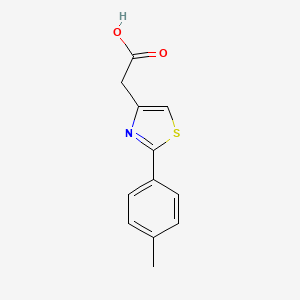 molecular formula C12H11NO2S B2539819 [2-(4-Methylphenyl)-1,3-thiazol-4-yl]acetic acid CAS No. 16441-30-8