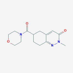 2-methyl-6-(morpholine-4-carbonyl)-5,6,7,8-tetrahydrocinnolin-3(2H)-one