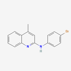 molecular formula C16H13BrN2 B2539834 N-(4-bromophenyl)-4-methylquinolin-2-amine CAS No. 324526-70-7