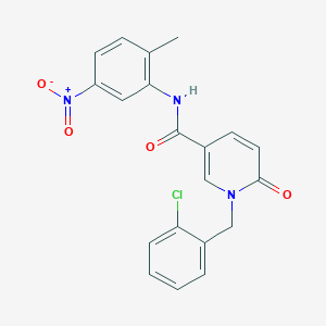 1-[(2-chlorophenyl)methyl]-N-(2-methyl-5-nitrophenyl)-6-oxopyridine-3-carboxamide