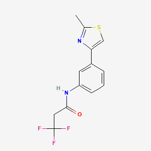 3,3,3-trifluoro-N-(3-(2-methylthiazol-4-yl)phenyl)propanamide
