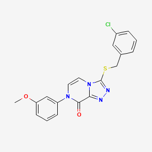 3-[(3-chlorobenzyl)thio]-7-(3-methoxyphenyl)[1,2,4]triazolo[4,3-a]pyrazin-8(7H)-one