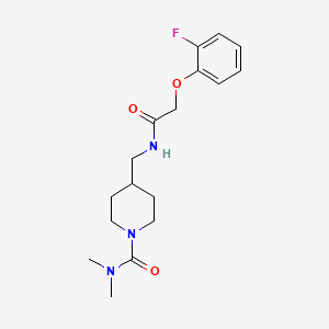 4-{[2-(2-fluorophenoxy)acetamido]methyl}-N,N-dimethylpiperidine-1-carboxamide