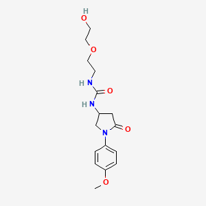 1-(2-(2-Hydroxyethoxy)ethyl)-3-(1-(4-methoxyphenyl)-5-oxopyrrolidin-3-yl)urea